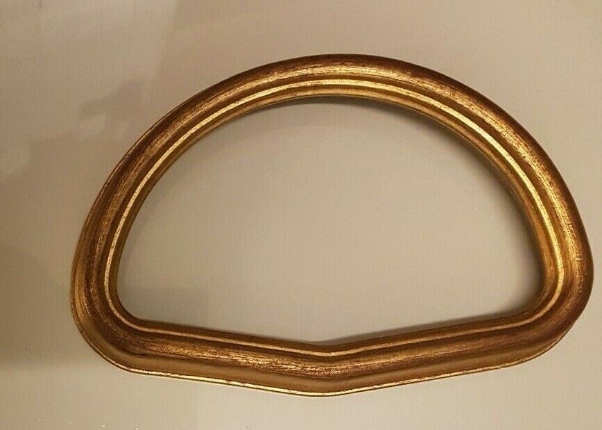 Cornice PER VENTAGLI in legno foglia ORO italianA MIS. INTERNE 15x23 cm, Morana Arte